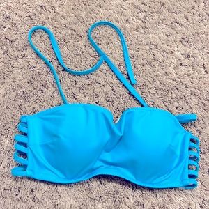 Shade & Shore swim top turquoise size 32B